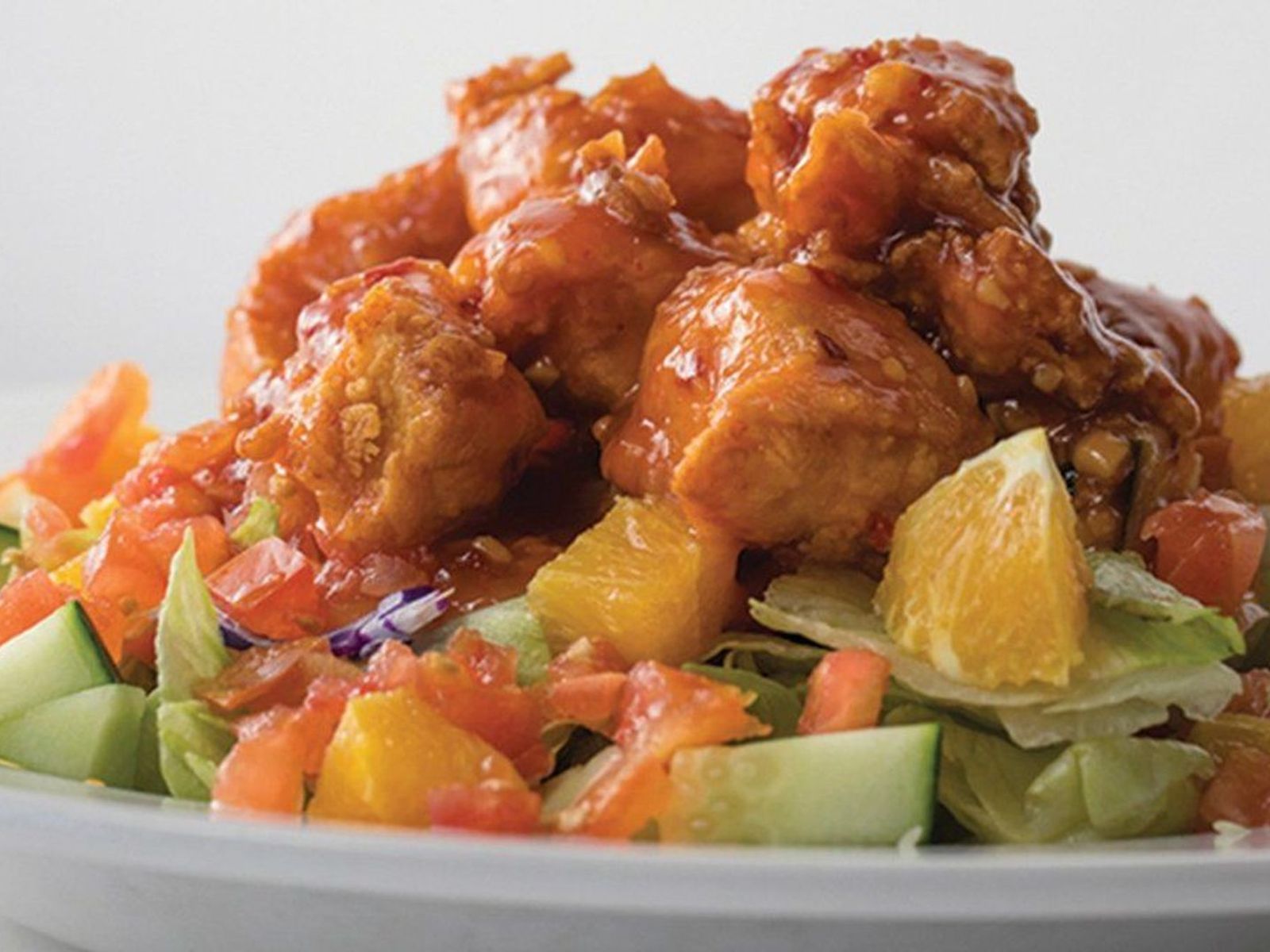 Order Thai Orange Chicken Salad food online from Brothers Bar & Grill store, Fort Collins on bringmethat.com