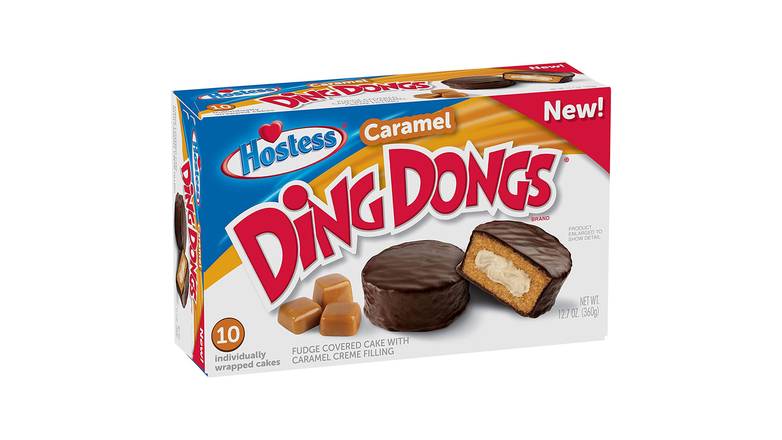 Order Hostess Caramel Ding Dongs food online from Red Roof Market store, Lafollette on bringmethat.com