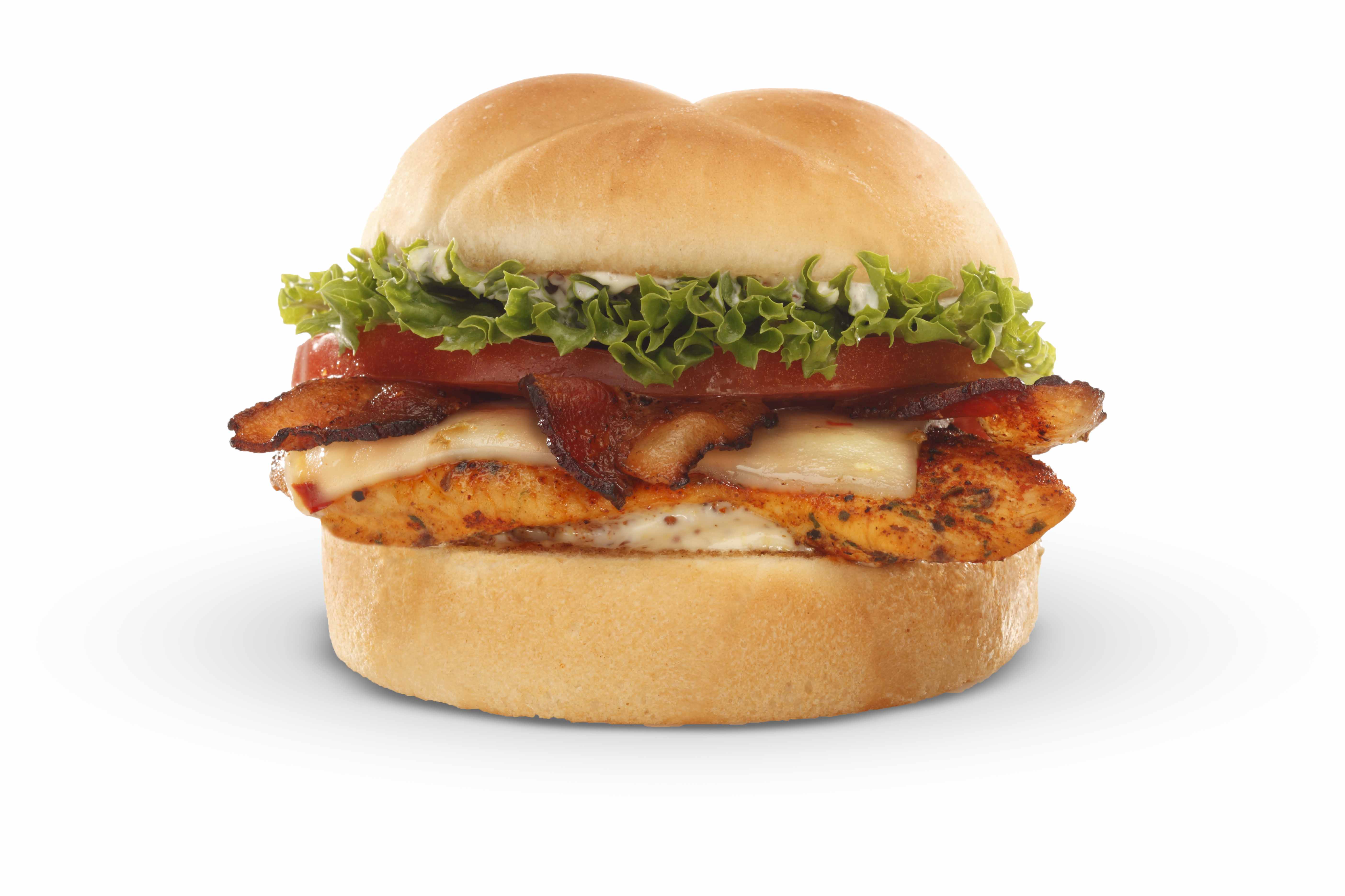 Order Black Jack Chicken Club Sandwich food online from Back Yard Burgers store, Little Rock on bringmethat.com