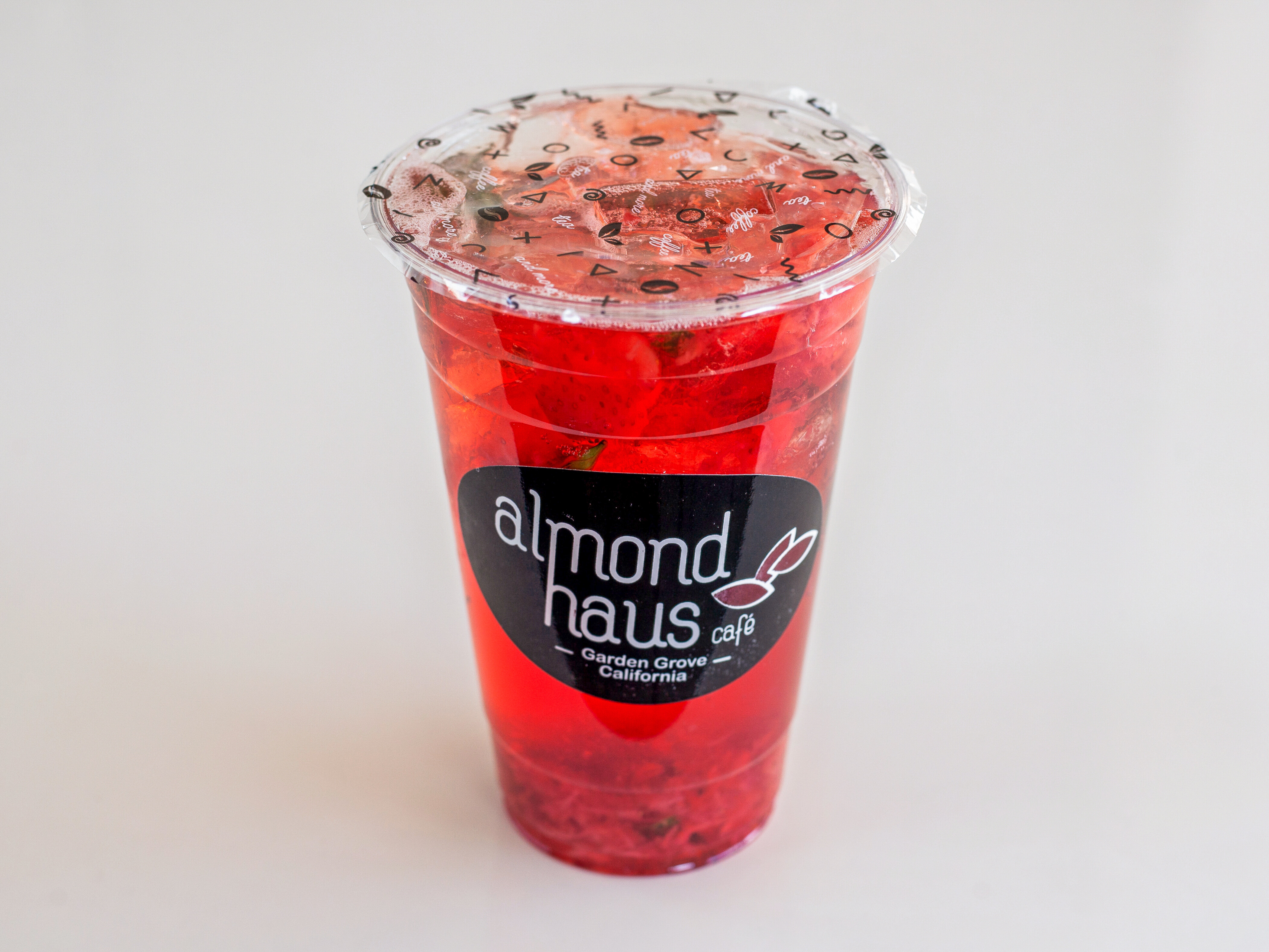 Order Strawberry Basil Tea food online from Almond Haus Cafe store, Garden Grove on bringmethat.com