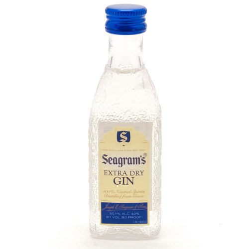 Order Seagram's Extra Dry Gin 50 ml. food online from Village Wine & Spirits store, Ventura on bringmethat.com