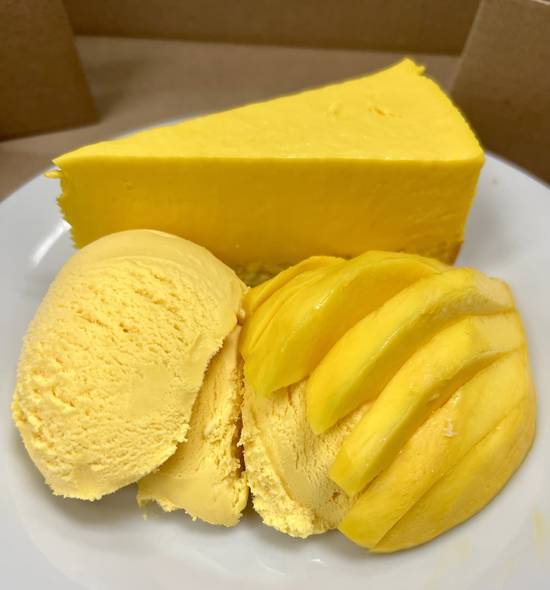 Order Mango mousse cake with mango ice cream food online from Amazing Thai store, Jacksonville on bringmethat.com