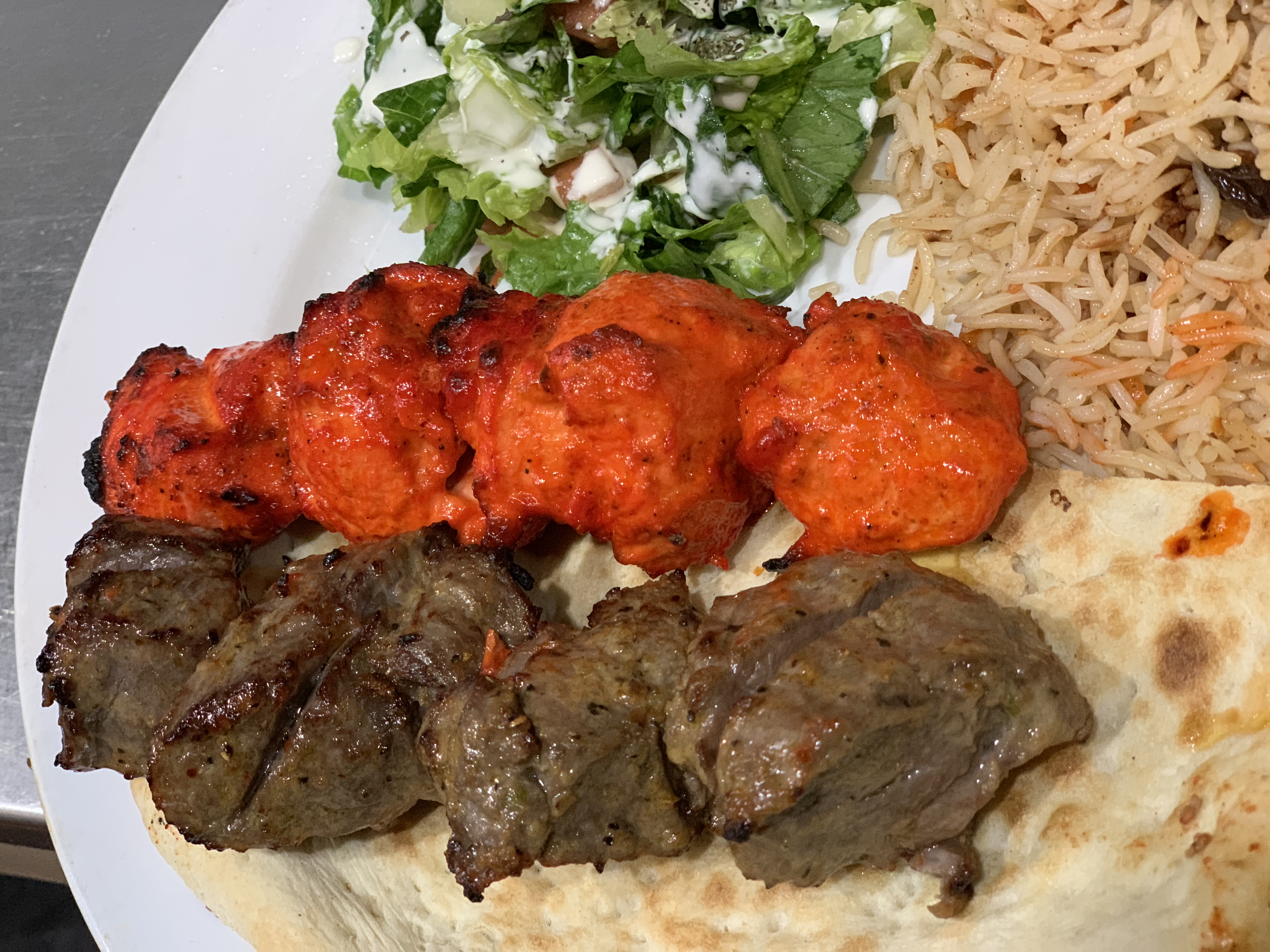 Order Lamb and Chicken Combo food online from The Kabul Fresh Grill store, Baltimore on bringmethat.com