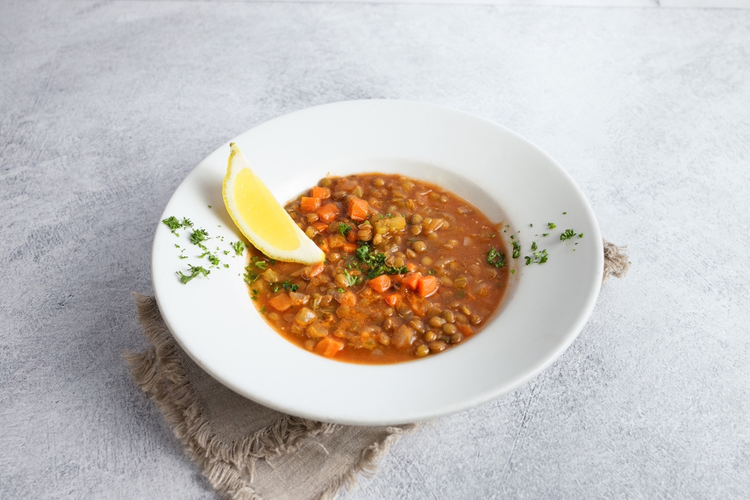 Order Ema's Lentil Soup food online from Oren Hummus store, Cupertino on bringmethat.com
