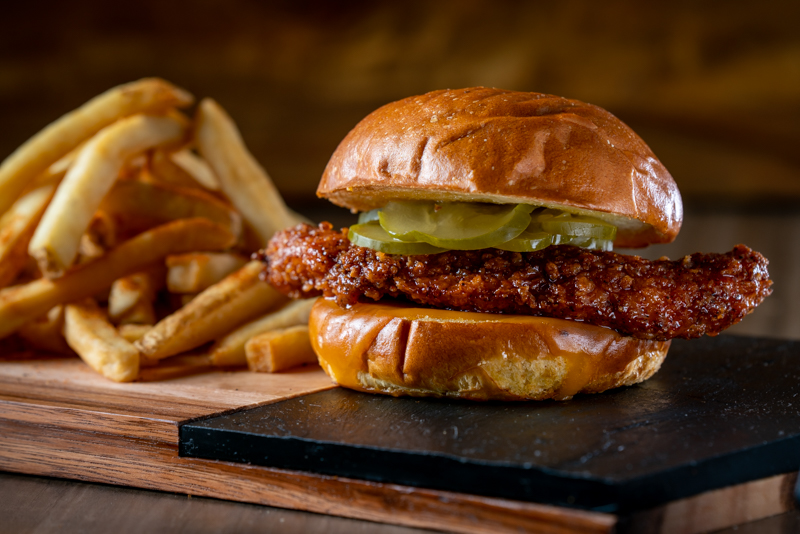 Order Honey Butter Fried Chicken Burger food online from The Butcher Grille store, Dearborn on bringmethat.com