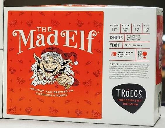 Order Troegs: Mad Elf Christmas Ale 12-Pack food online from Bottlebox store, Norfolk on bringmethat.com