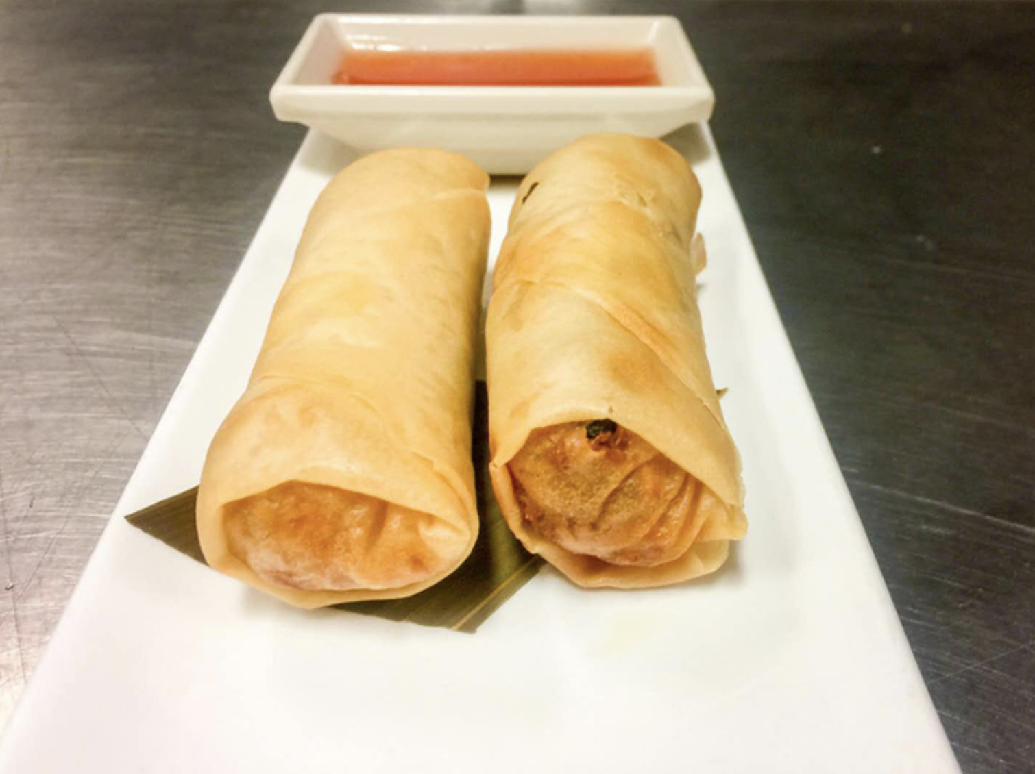 Order 2 Piece Thai Spring Rolls food online from Blue Ginger Asian Fusion Bistro store, Dublin on bringmethat.com