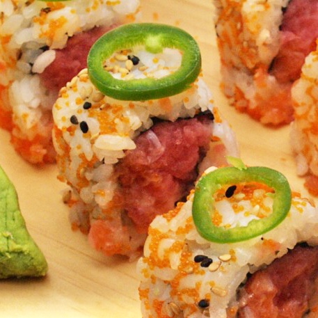 Order M29. Premium spicy tuna roll food online from iSushi store, Silver Spring on bringmethat.com