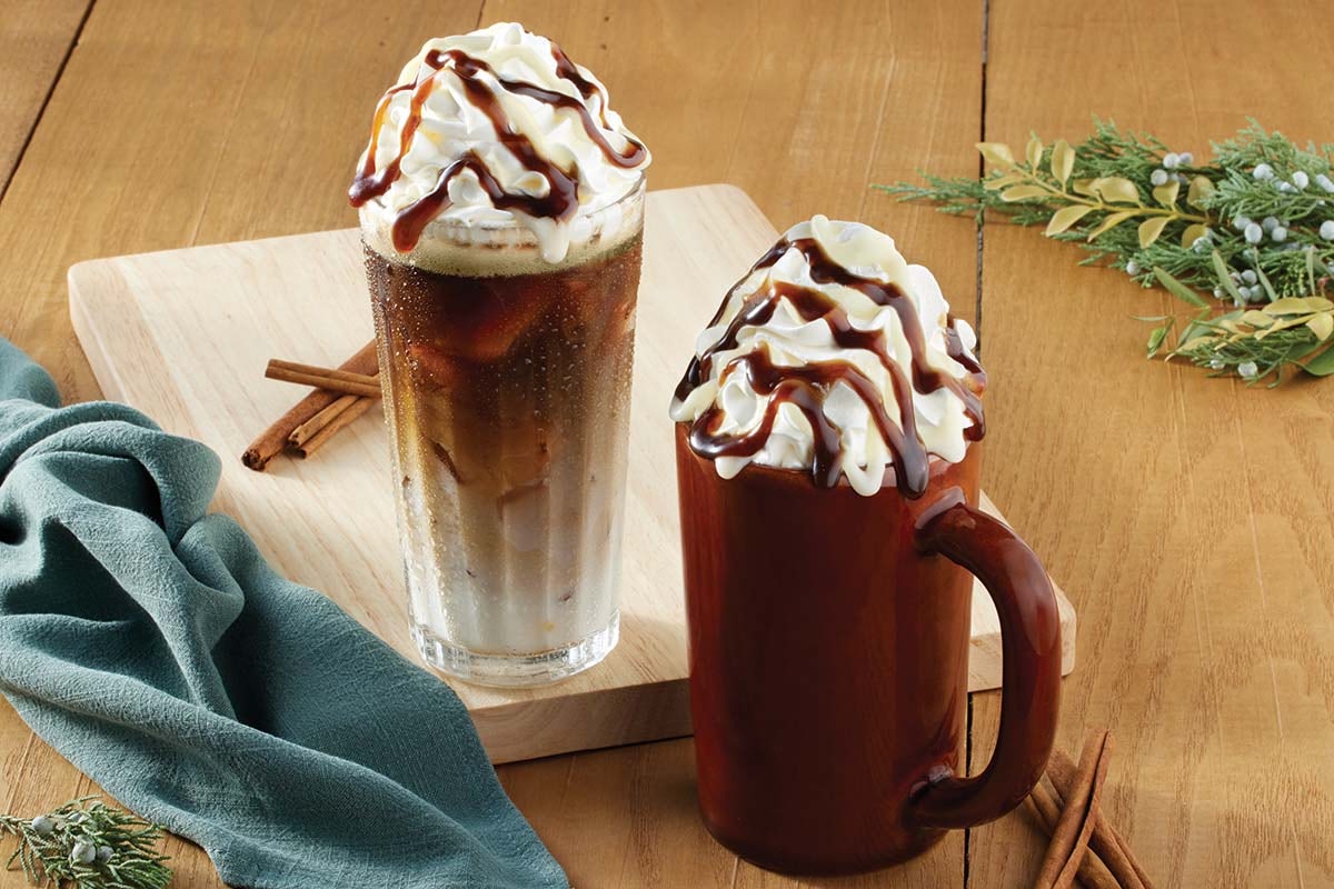 Order Cinnamon Roll Latte food online from Cracker Barrel Old Country Store store, Athens on bringmethat.com