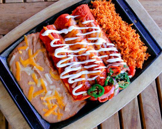 Order Ultimate Enchilada Combo food online from Nacho Daddy store, Las Vegas on bringmethat.com