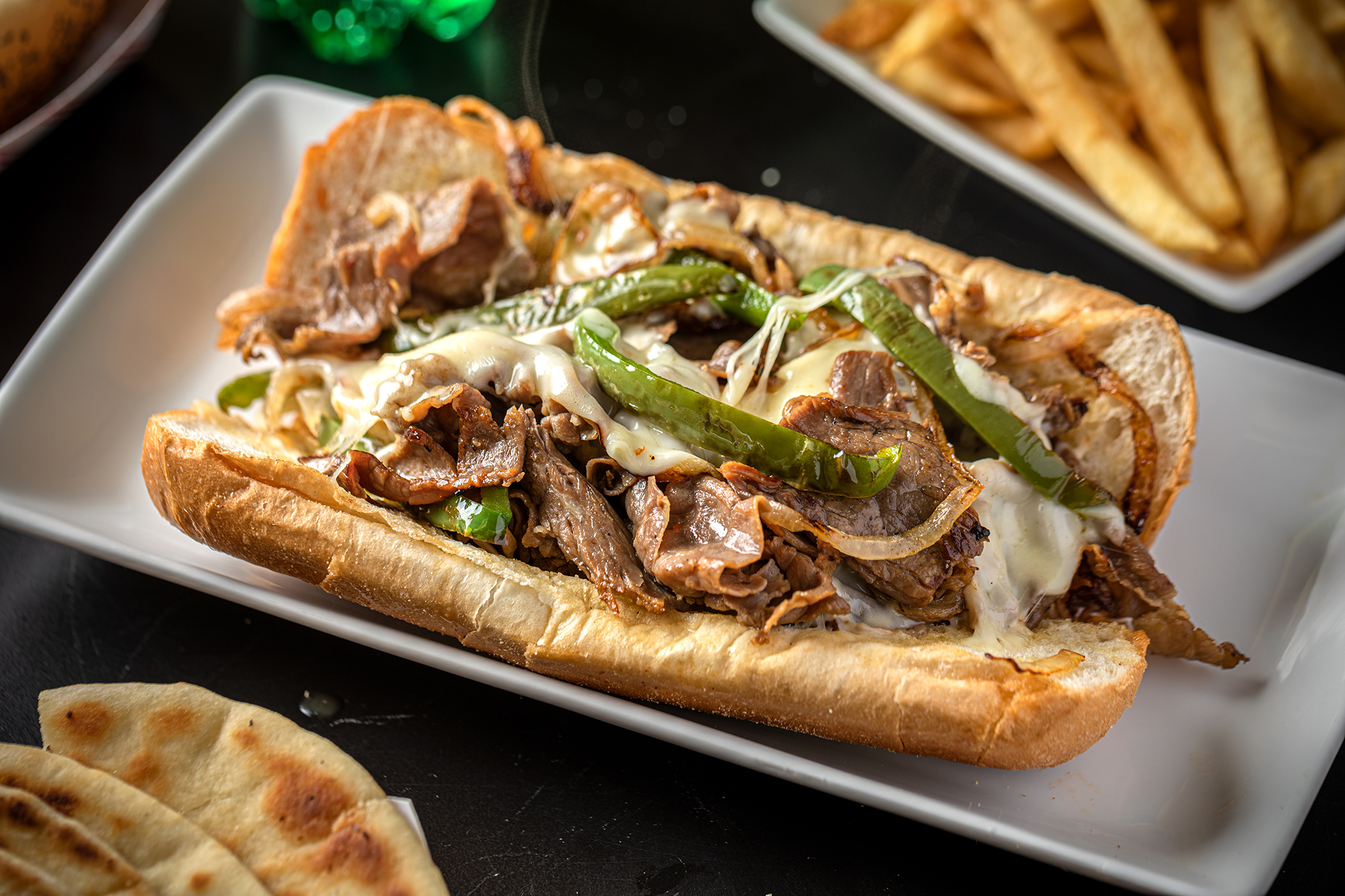 Order Philly Steak Sandwich food online from George's hot dogs store, Chicago on bringmethat.com