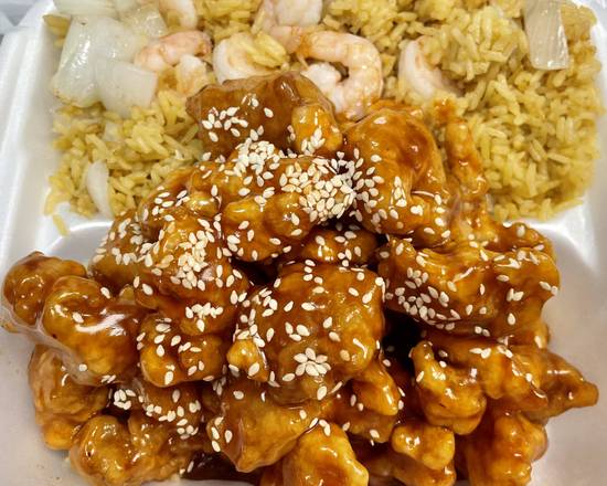 Order C. Sesame Chicken food online from Mr Sze Chinese Restaurant store, Bloomingdale on bringmethat.com