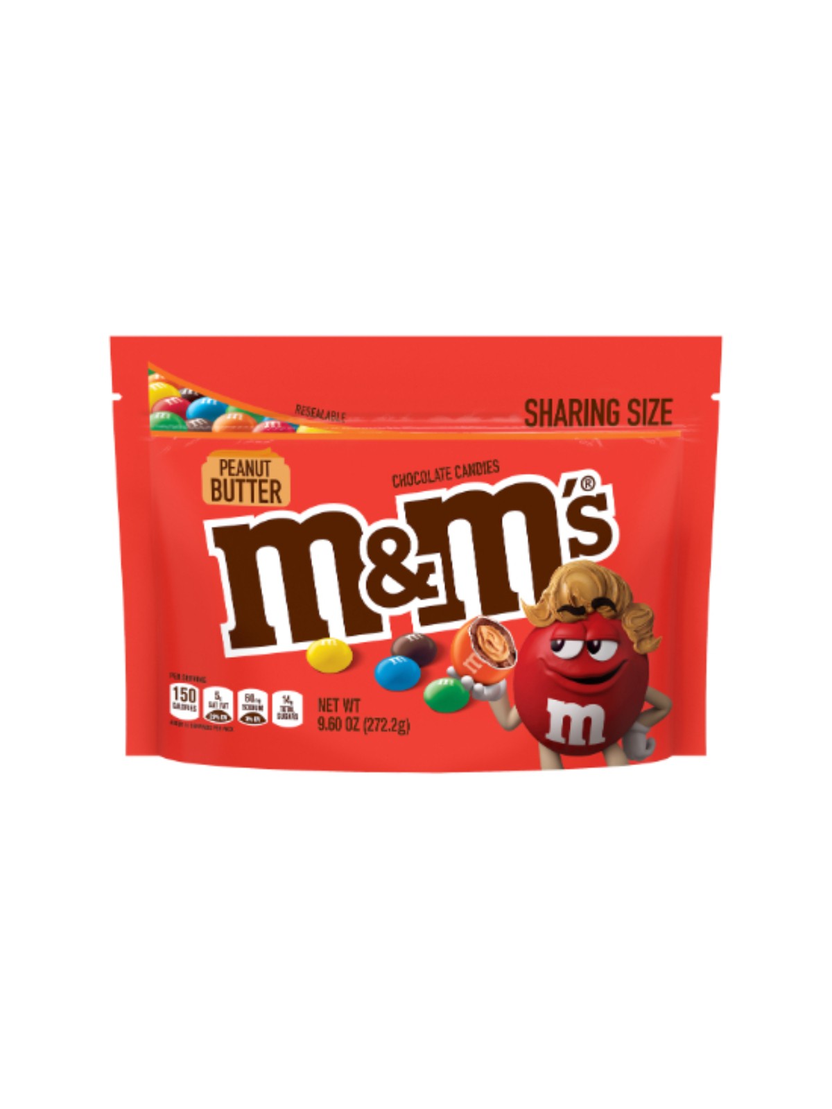 Order M&M's Peanut Butter Sharing Size (9.6 oz) food online from Stock-Up Mart store, Houston on bringmethat.com