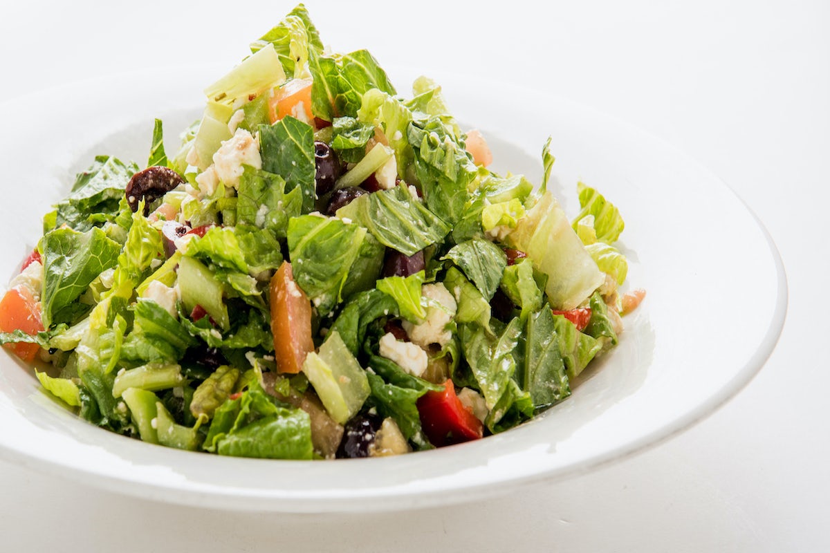 Order Greek Salad food online from Broken Yolk Cafe store, Costa Mesa on bringmethat.com