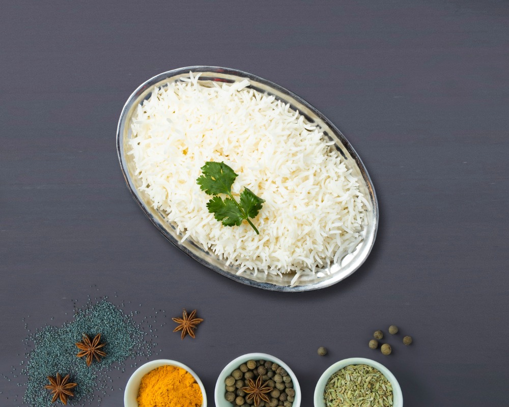 Order Off To The Rices (Steamed Rice) food online from Second To Naan store, San Jose on bringmethat.com