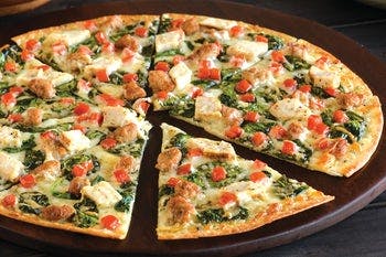 Order Tuscan Chicken & Sausage Pizza - Medium 12" food online from Papa Murphys Take N Bake Pizza store, Antioch on bringmethat.com