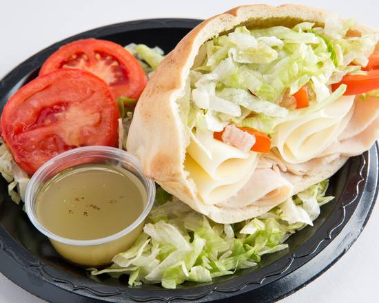 Order Turkey and Cheese Sandwich food online from Pita Delite store, Greensboro on bringmethat.com