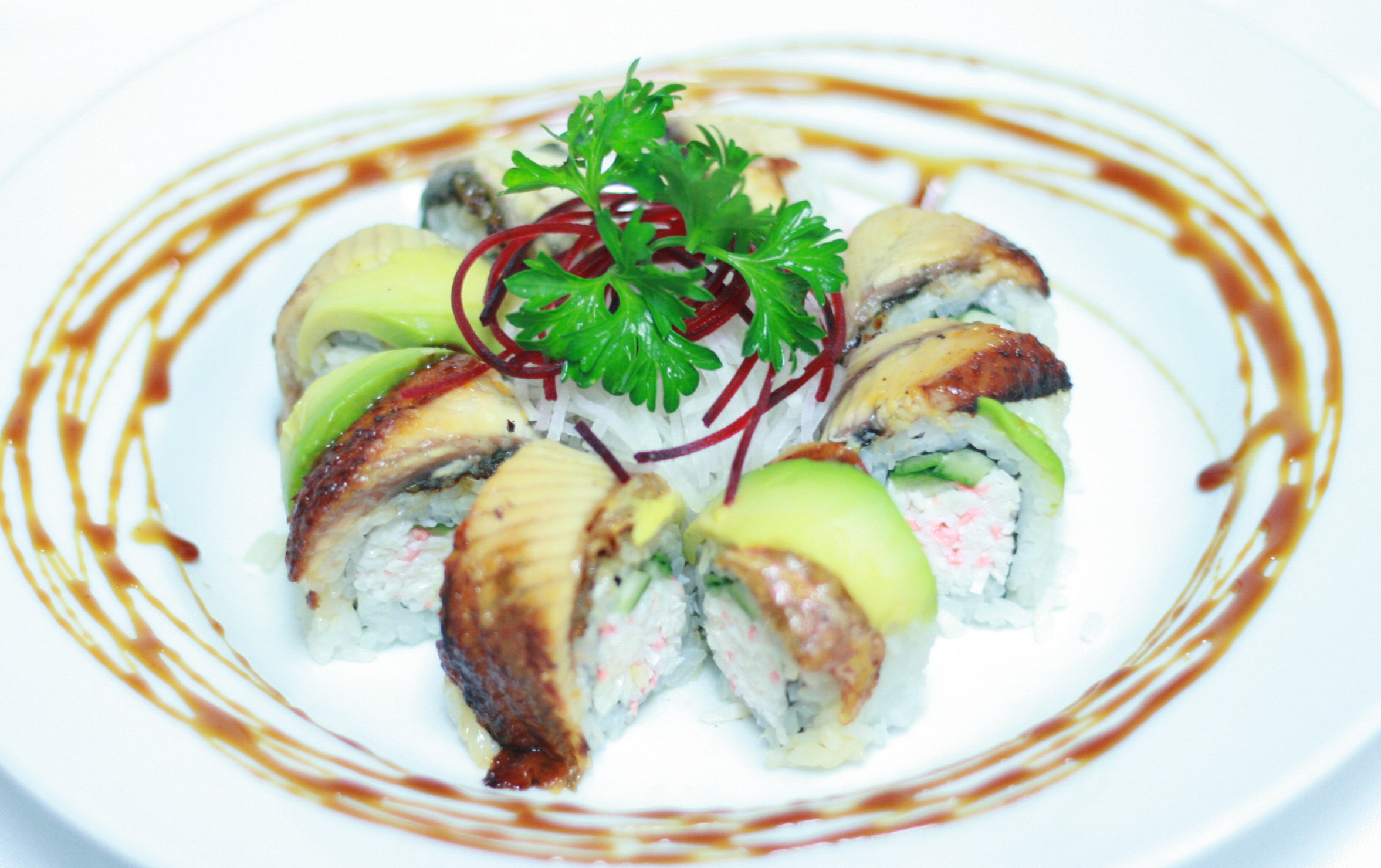 Order B13. Fire Dragon Roll food online from Koisan Sushi & Japanese Cuisine store, Orange on bringmethat.com