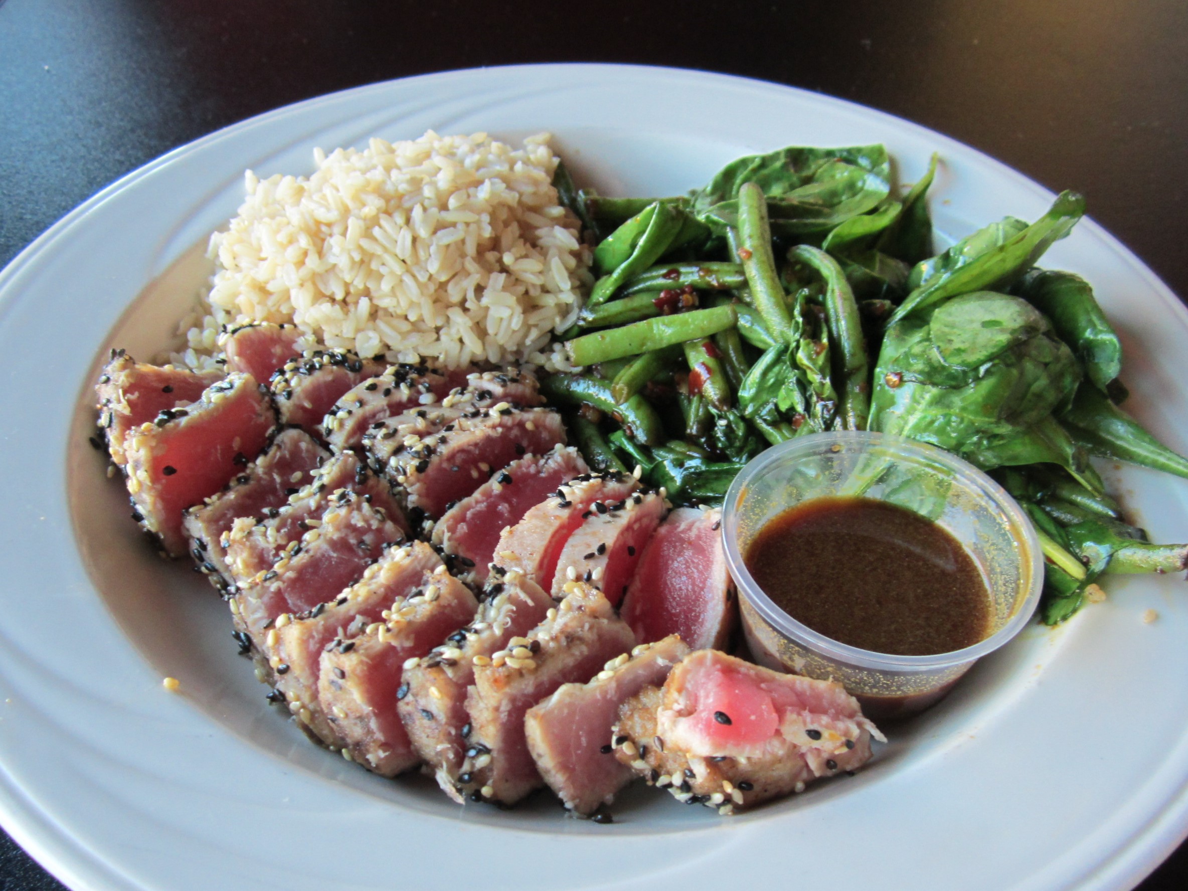 Order Chef's Special Seared Ahi Tuna food online from Bamboo Bistro store, Austin on bringmethat.com