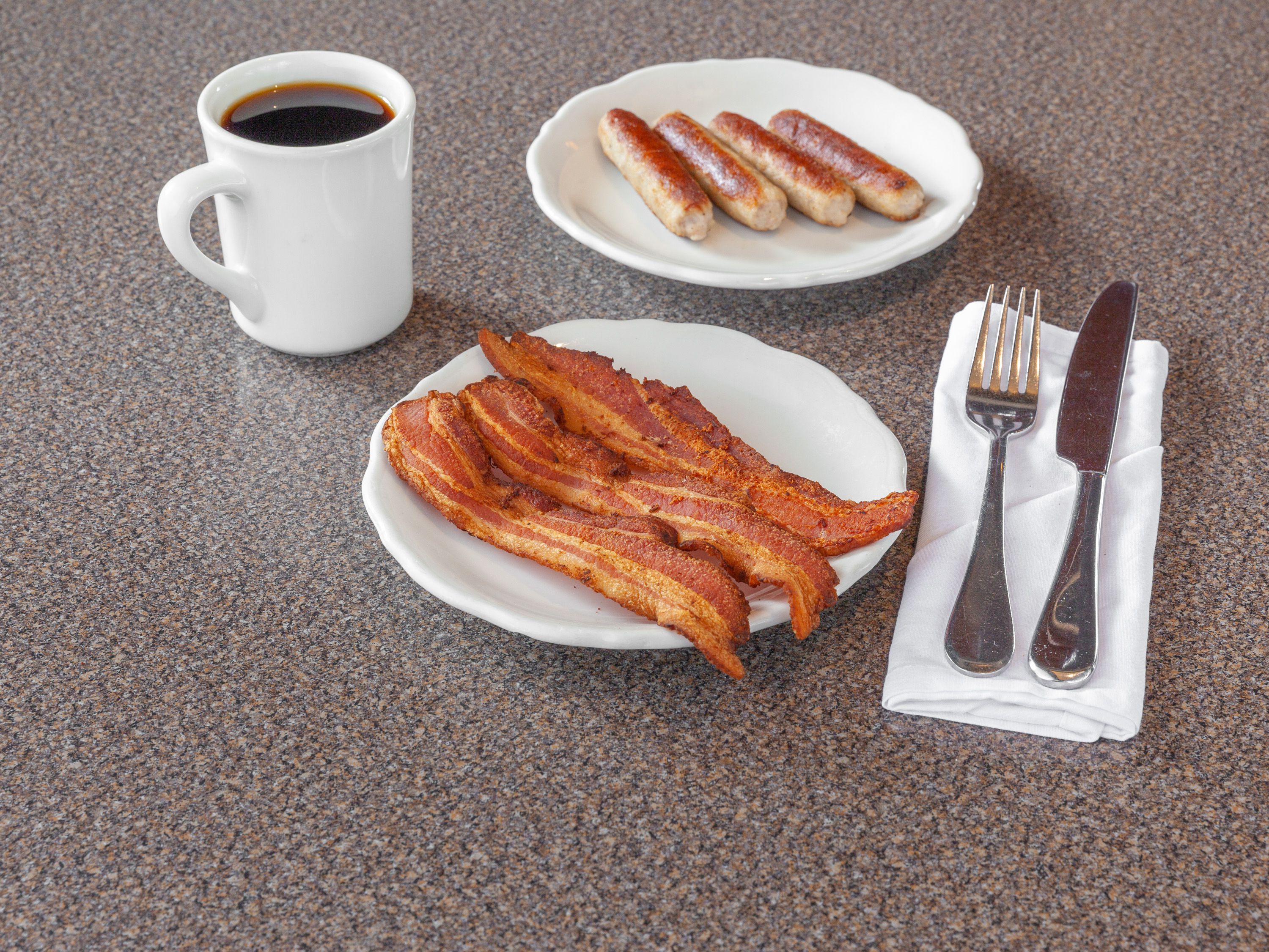 Order Thick Sliced Bacon food online from Richard Walker's Pancake House store, Crystal Lake on bringmethat.com
