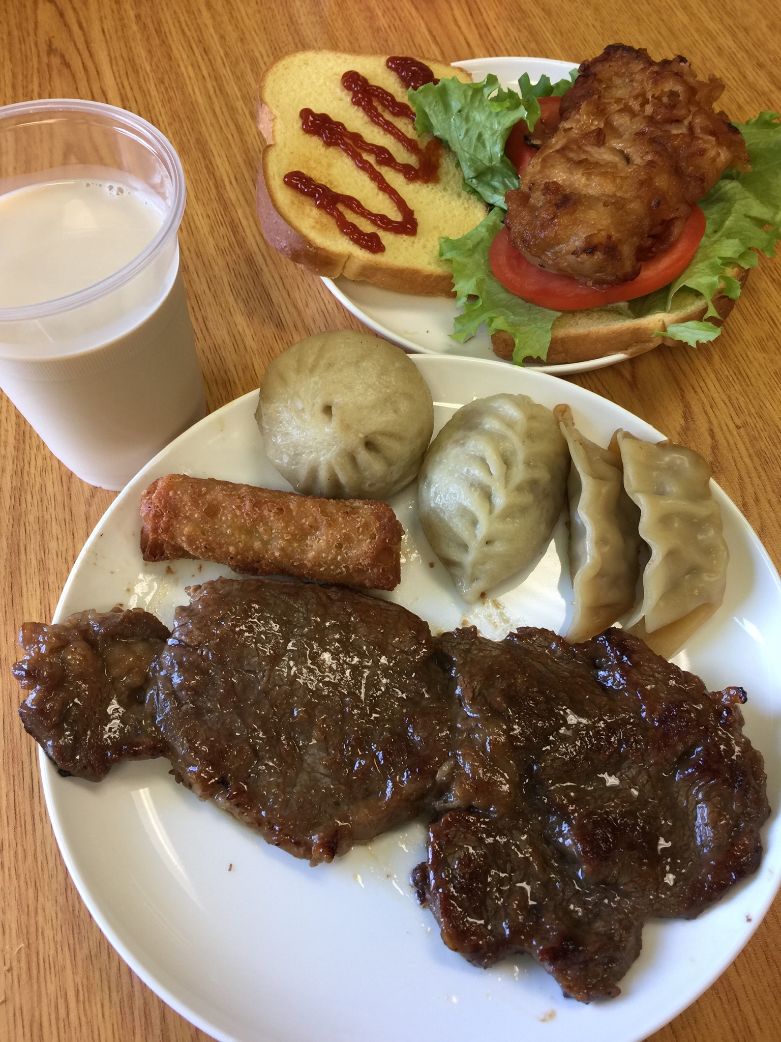 Order Ribeye Steak and 2 Side Dish  food online from Glory Pan-Fried Bun store, Johns Creek on bringmethat.com