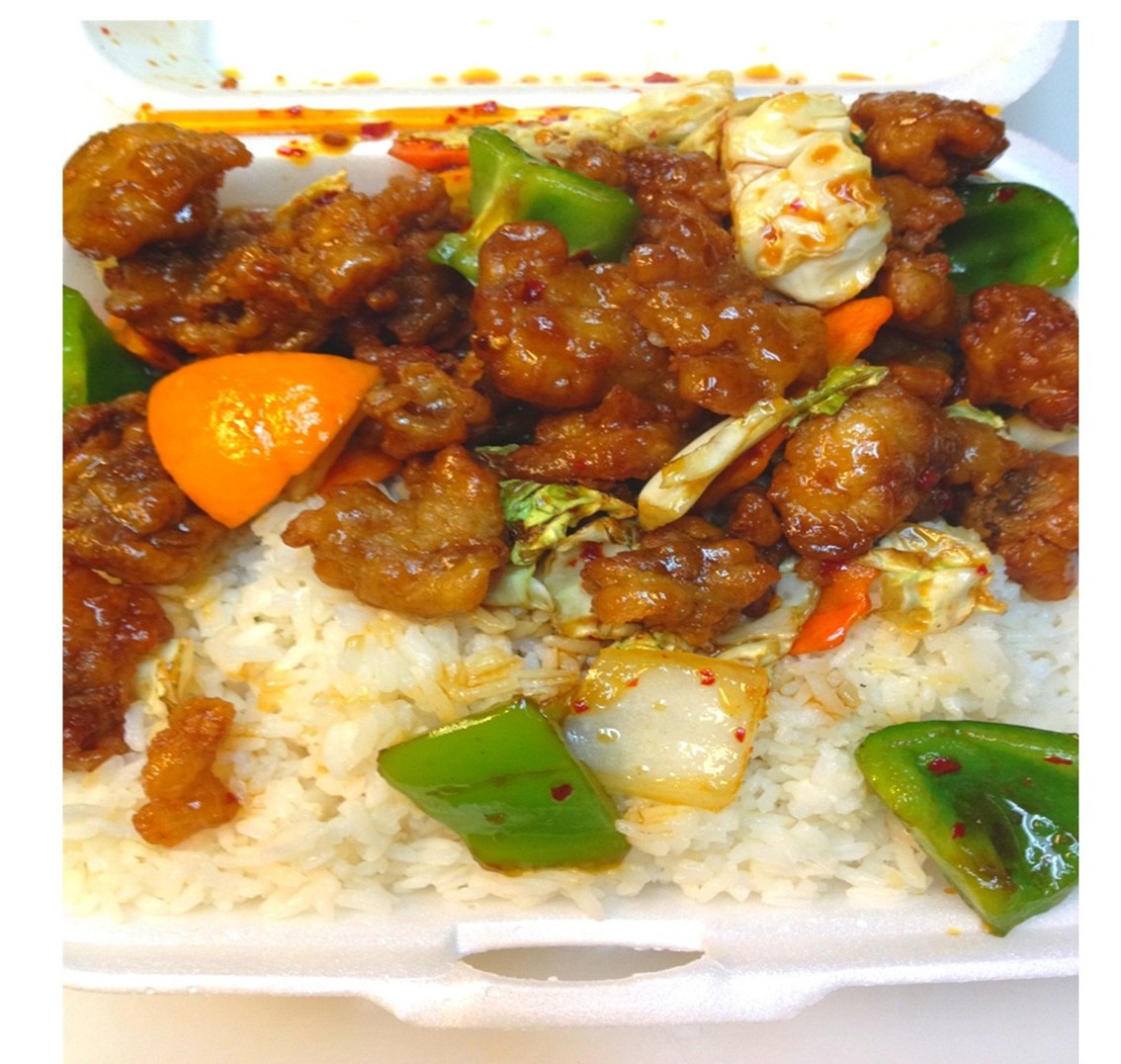 Order White Meat Orange Flavored Chicken food online from Szechuan Express store, Pittsburgh on bringmethat.com