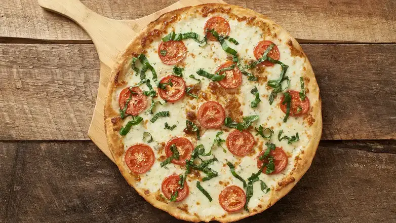 Order Margherita Pizza food online from Zeppe'S Pizzeria store, Middlefield on bringmethat.com