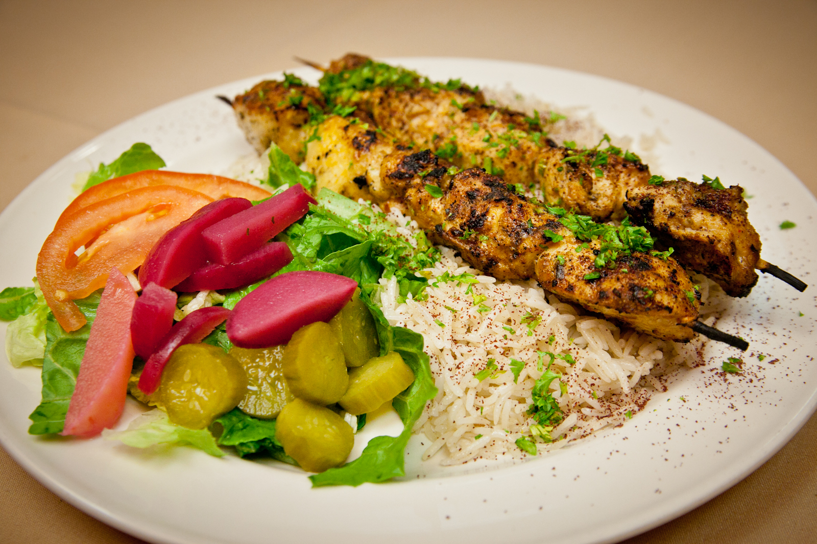 Order Chicken Kebab food online from Al-Sham Restaurant store, Philadelphia on bringmethat.com