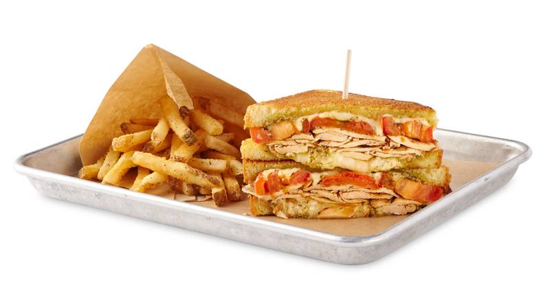 Order Pesto Chicken Melt food online from Boomerjack Grill store, Fairview on bringmethat.com