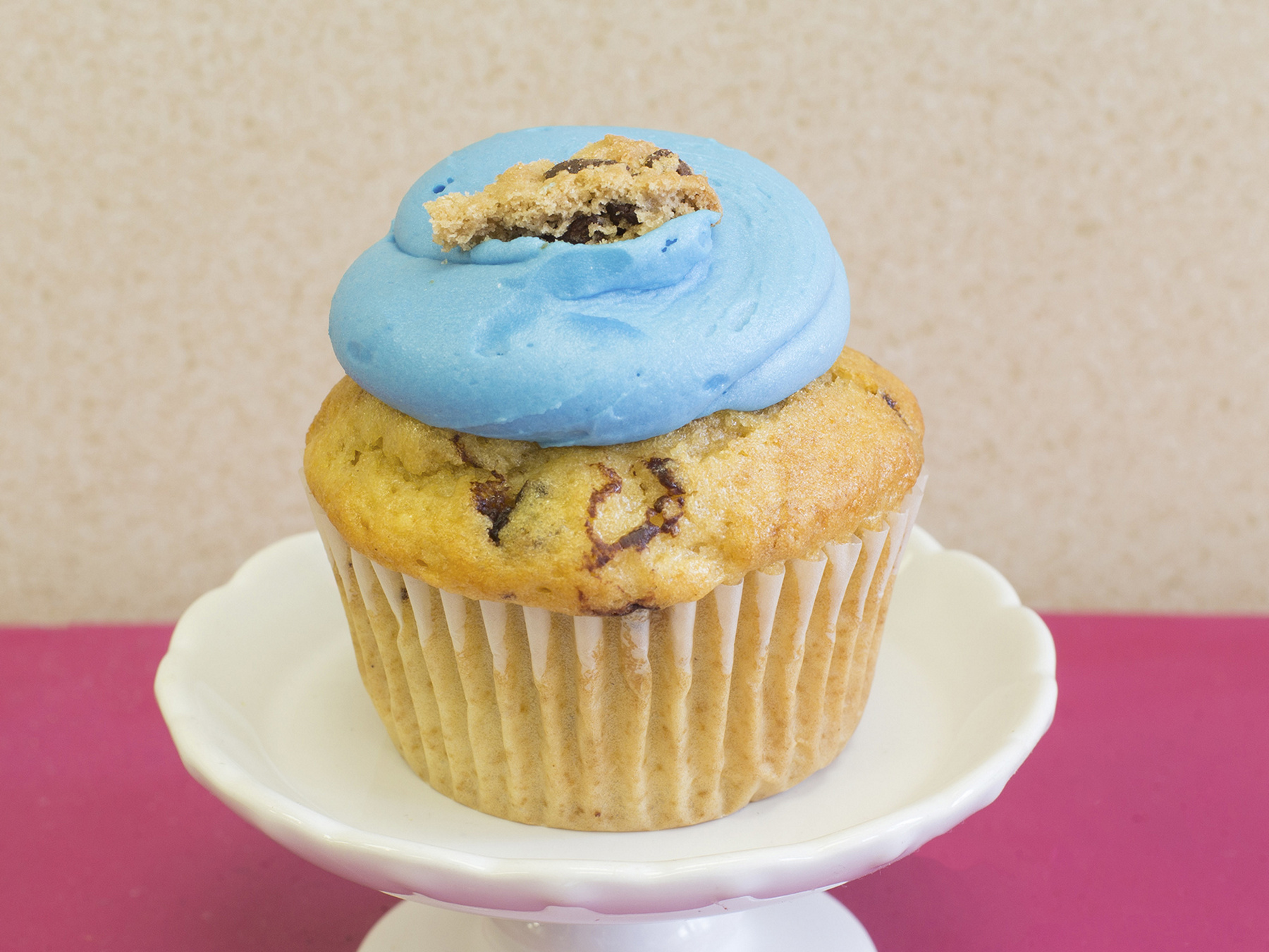 Order Cookie Monster Cupcake food online from Livay Sweet Shop store, Plainfield on bringmethat.com