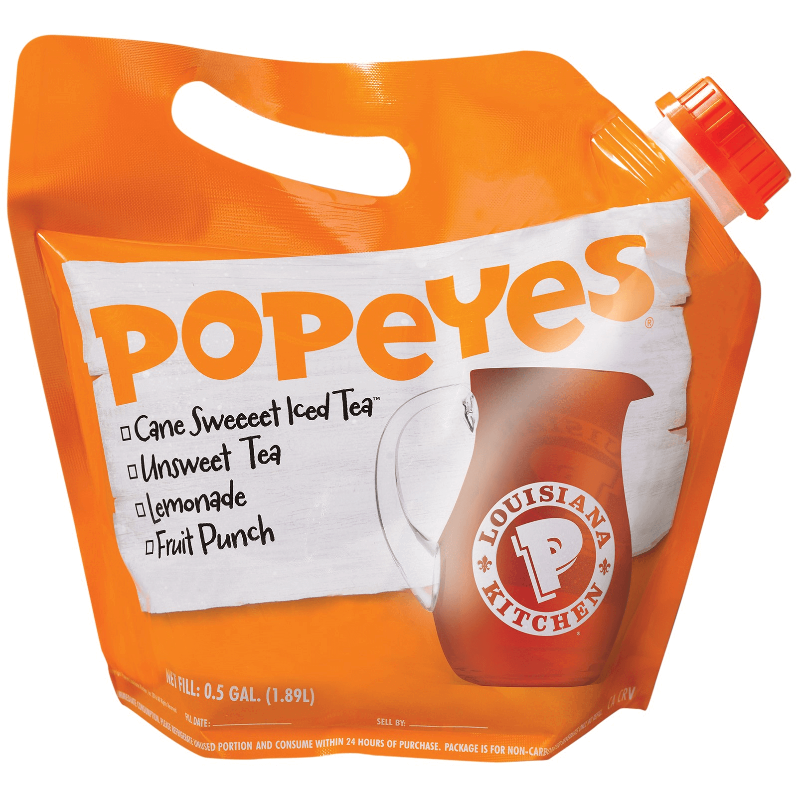 Order CANE SWEEEET ICED TEA™ Gallon food online from Popeyes store, New Orleans on bringmethat.com