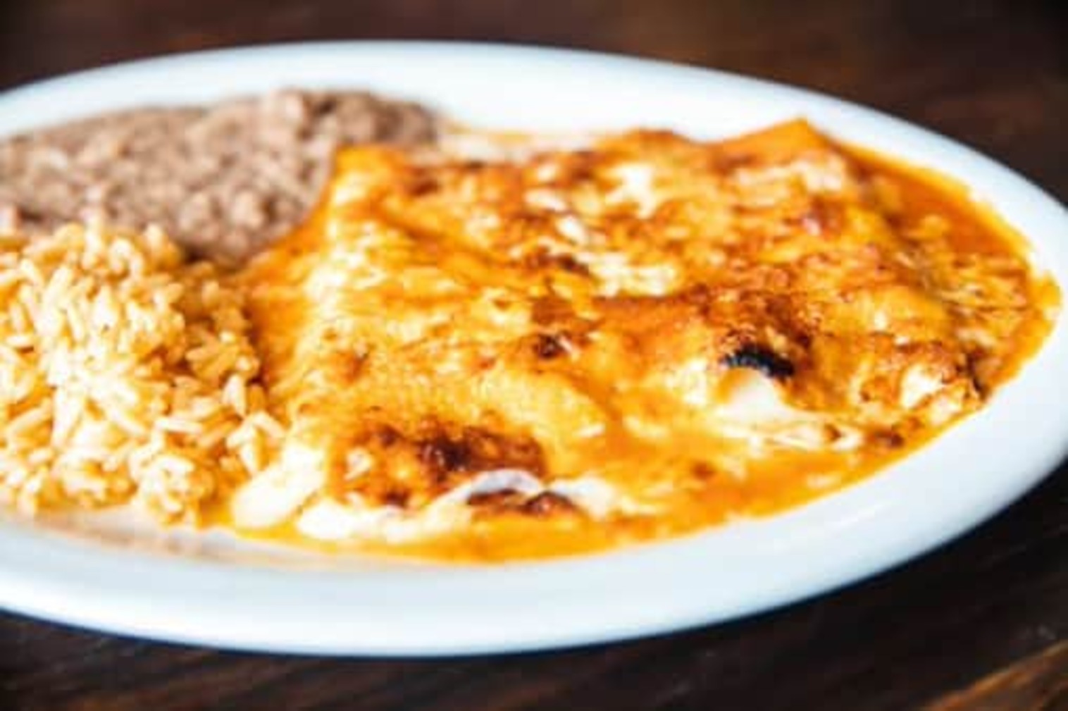 Order Cheese Enchiladas food online from La Veracruzana Mexican Restaurant store, Easthampton on bringmethat.com