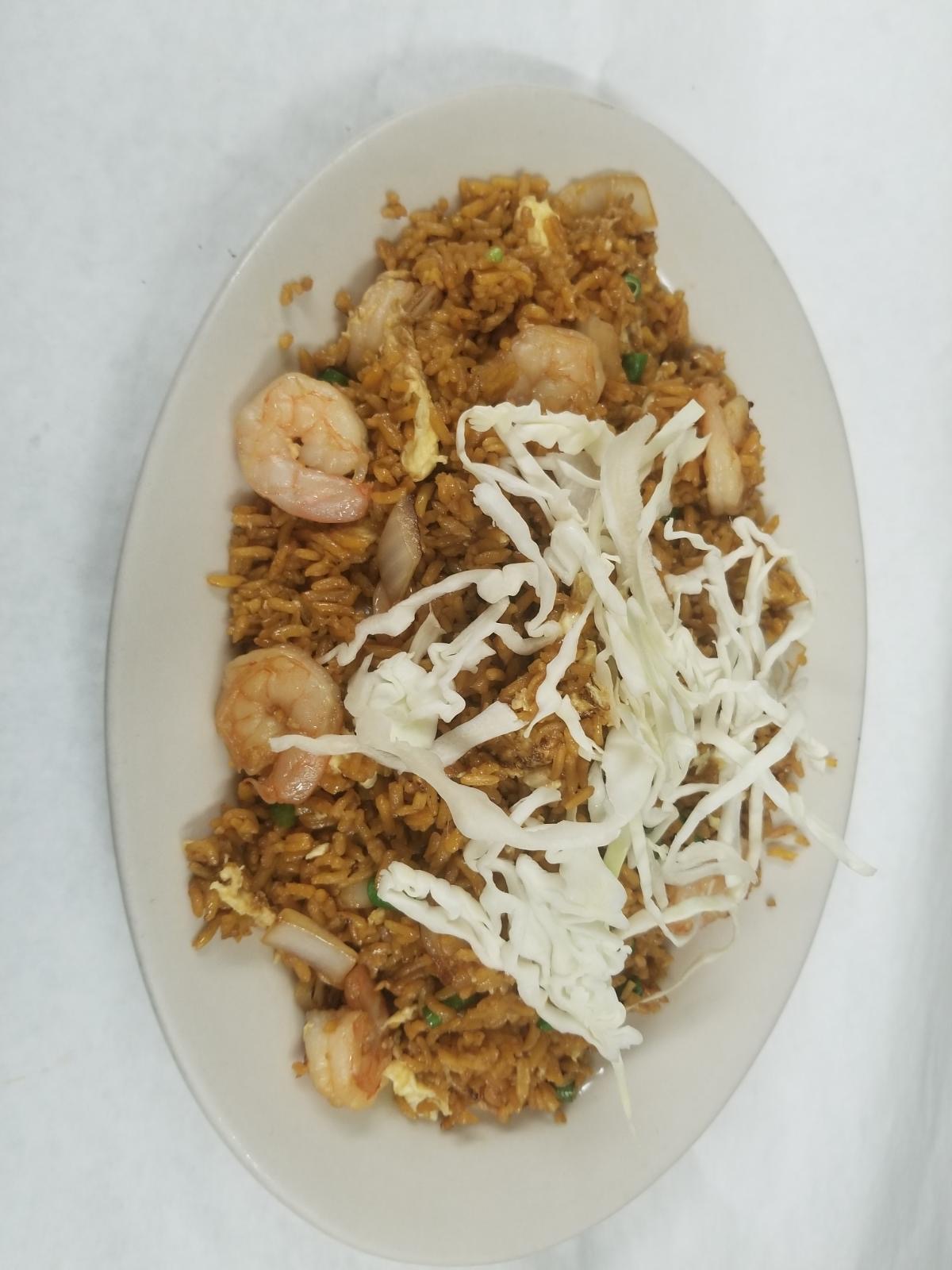 Order 51. Shrimp Fried Rice food online from Kaieteur Restaurant store, Richmond Hill on bringmethat.com