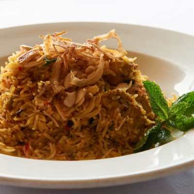 Order CHICKEN BIRYANI (62) food online from Kabob & Curry store, Providence on bringmethat.com