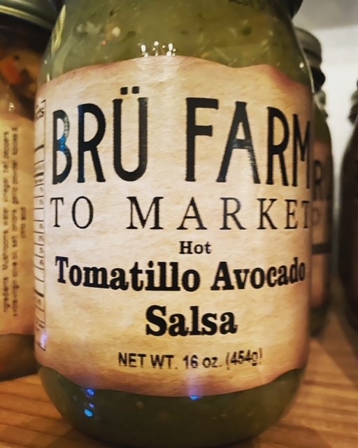 Order Salsa: Tomatillo Avocado-Hot (16oz) food online from Bru Grill & Market store, Lake Forest on bringmethat.com