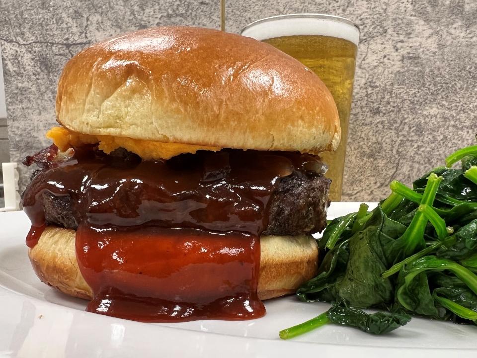 Order NEW Muskie Burger food online from Stoney Point Grill store, Mokena on bringmethat.com