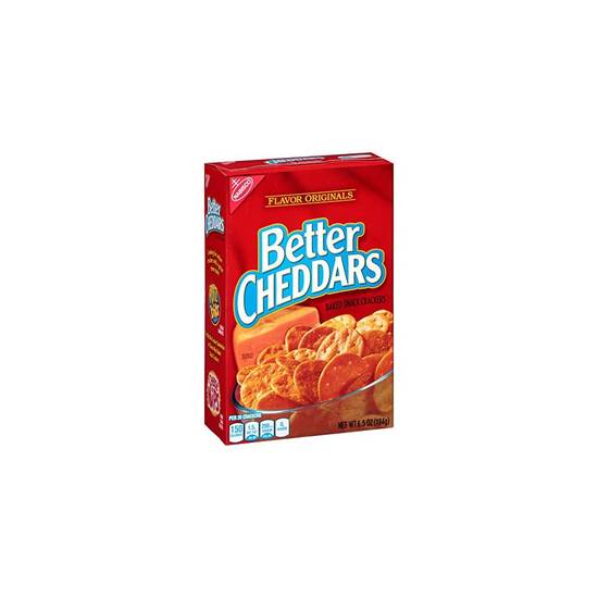Order Nabisco Better Cheddars Baked Snack Crackers food online from Deerings Market store, Traverse City on bringmethat.com