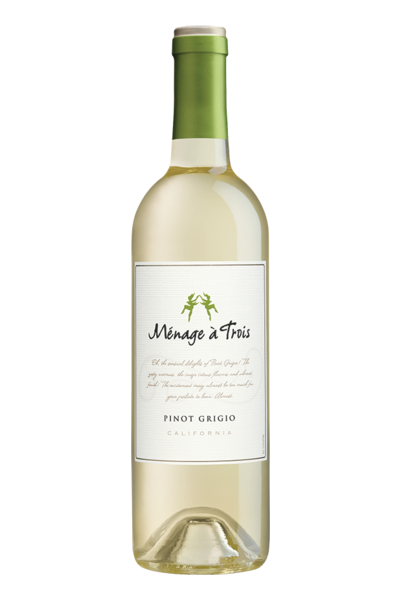 Order Menage A Trois Pinot Grigio ( 750 ML ) food online from Friends Liquor store, San Francisco on bringmethat.com