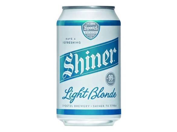Order Shiner Light Blonde - 12x 12oz Cans food online from Bear Creek Spirits & Wine store, Colleyville on bringmethat.com