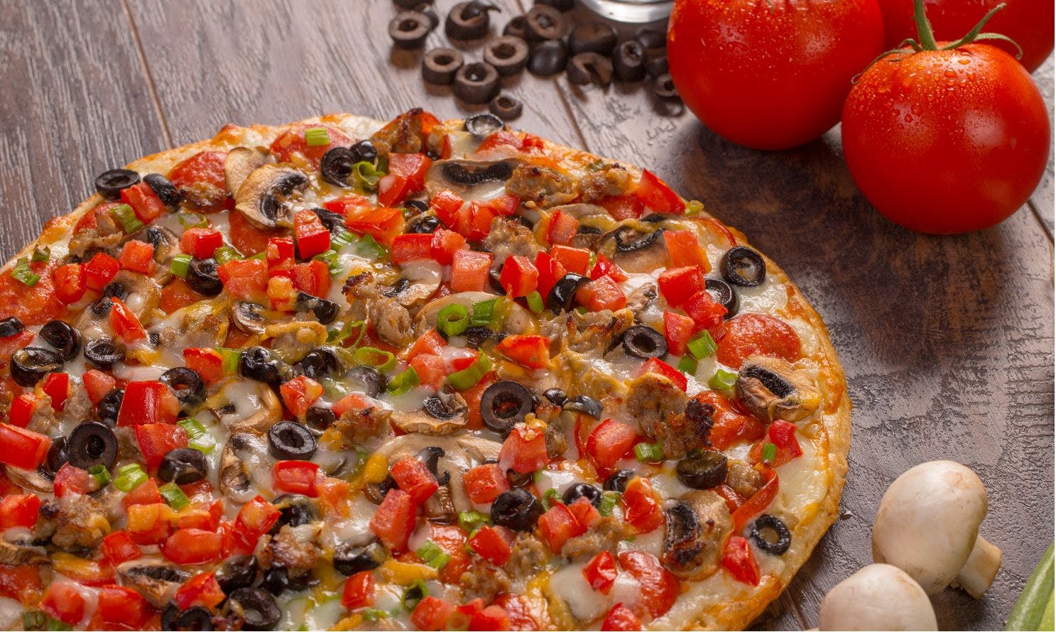 Order Snowy Alps Pizza - Mini food online from Mountain Mike Pizza store, Concord on bringmethat.com