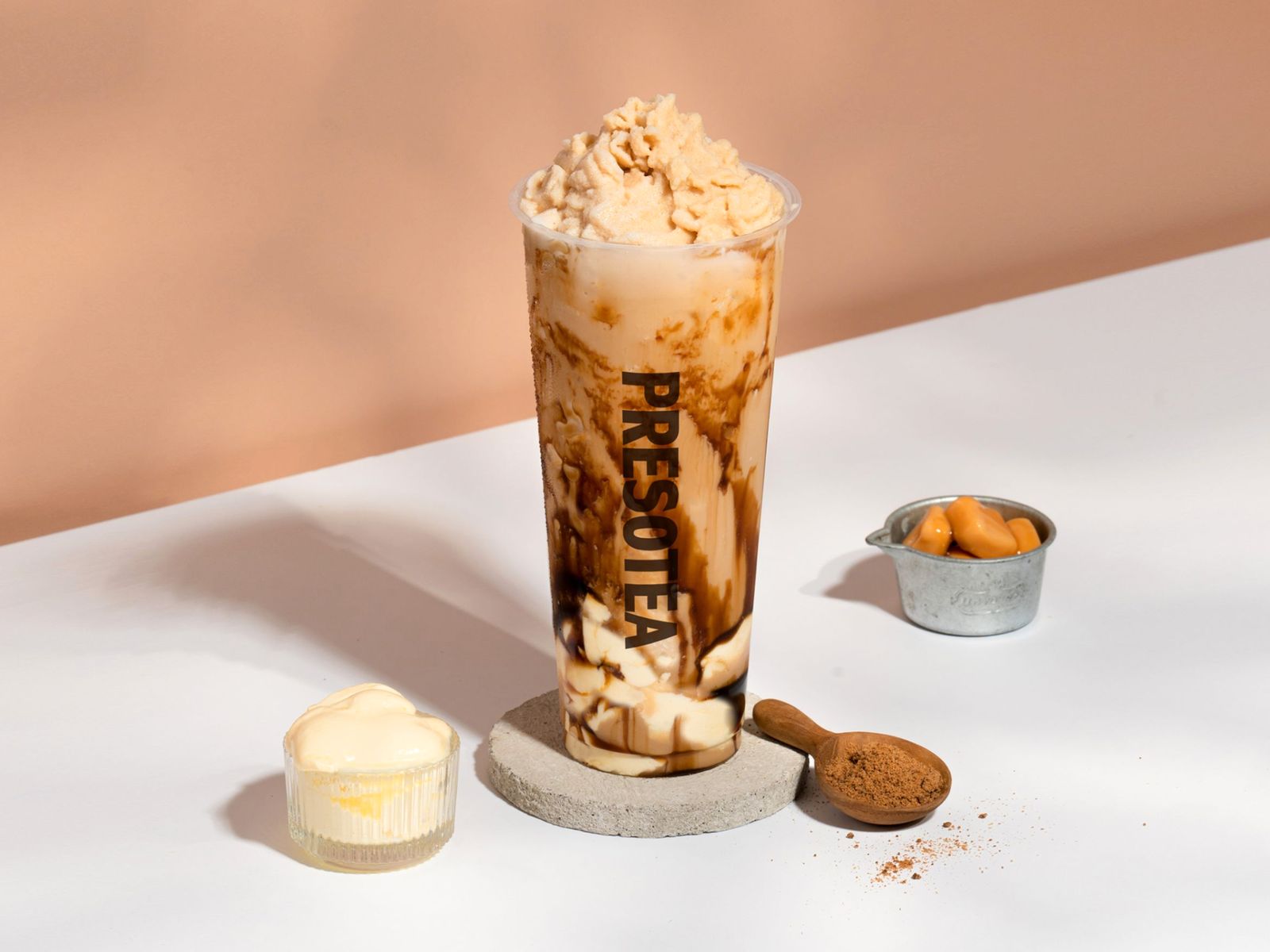 Order Flan Cafe Frappe food online from Presotea store, Hastings on bringmethat.com