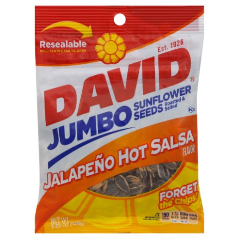 Order David Jumbo Jalapeno Hot Salsa Sunflower Seeds 5.25oz food online from 7-Eleven store, Lavon on bringmethat.com