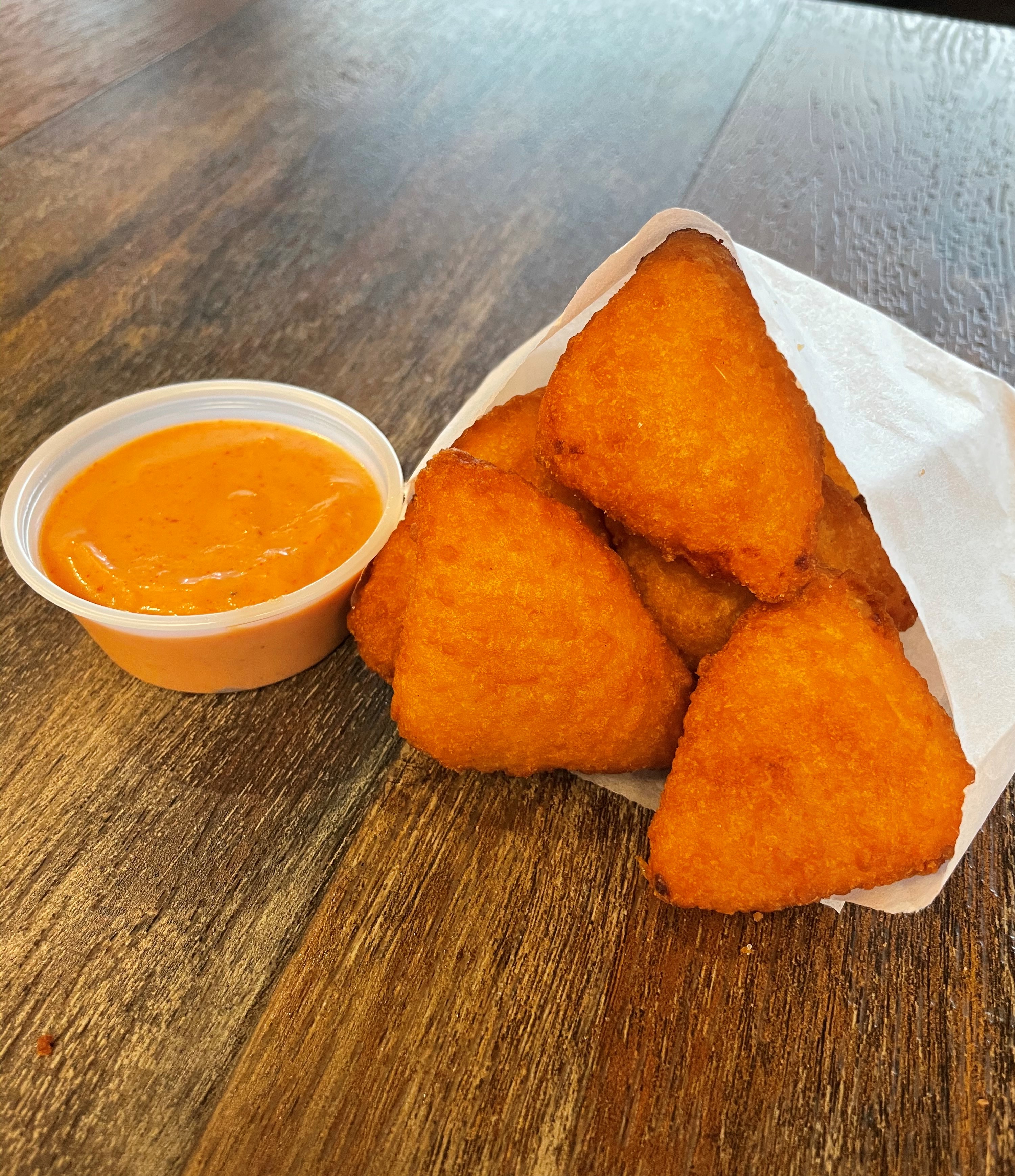 Order Mac & Cheese Bites food online from Boxcar Burgers store, Ronkonkoma on bringmethat.com