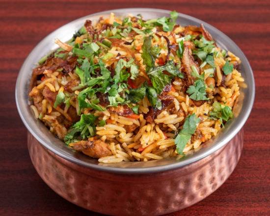 Order Chicken Biryani food online from India Tandoori Halal Restaurant store, Hawthorne on bringmethat.com