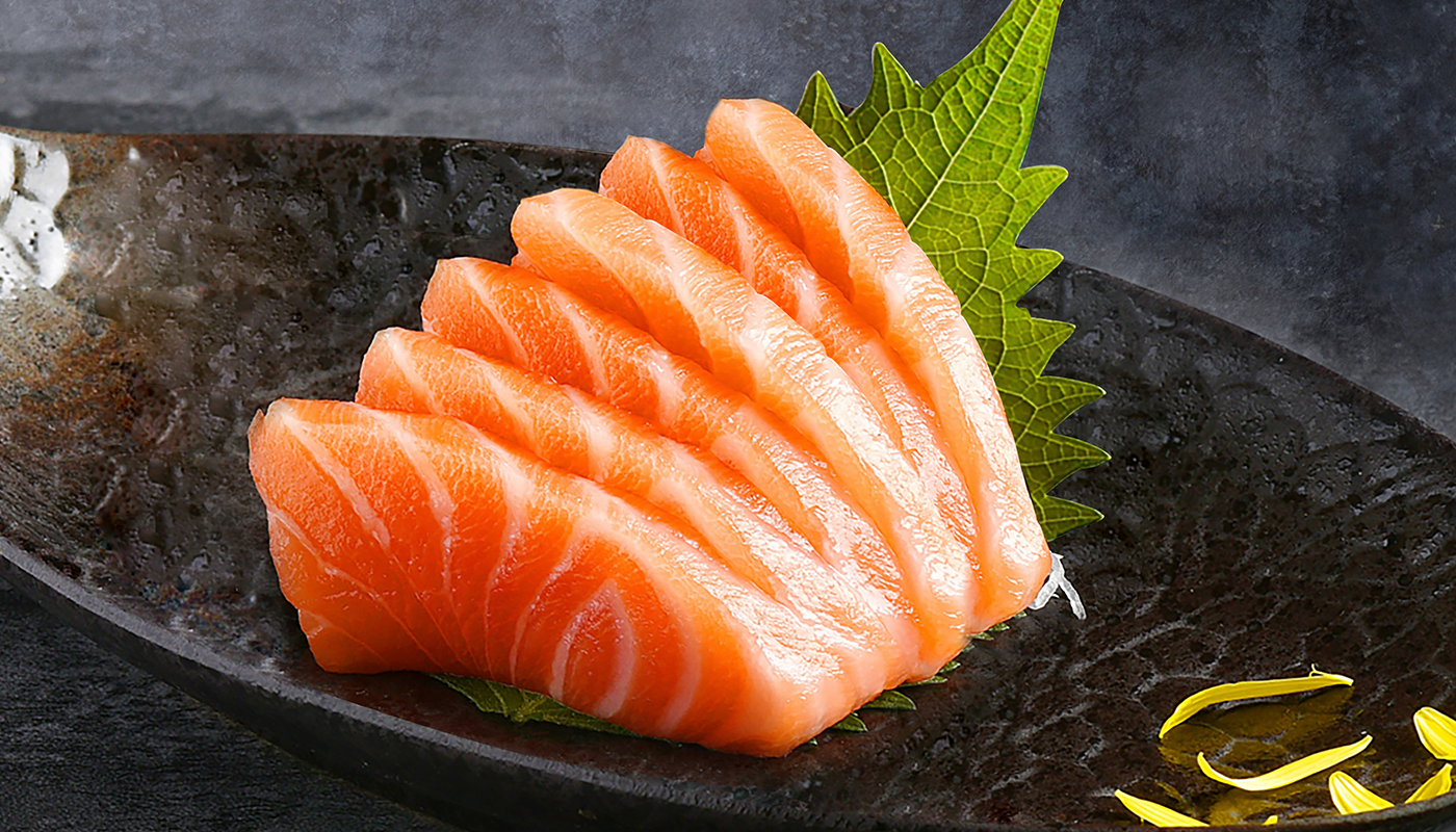 Order 14. Salmon Sashimi 6pcs food online from Ky Sushi store, Irvine on bringmethat.com