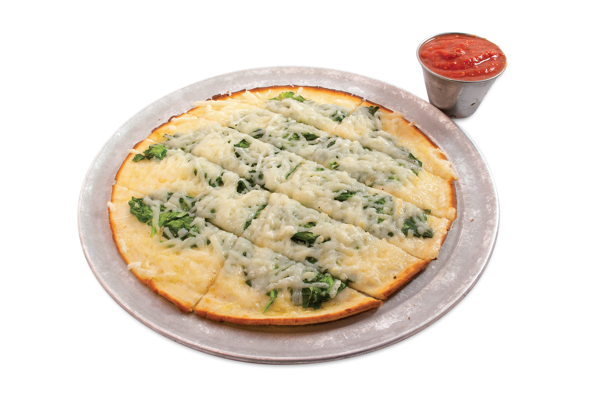 Order Gluten Free Spinach Cheese Bread food online from Glass Nickel Pizza Co. - East store, Madison on bringmethat.com