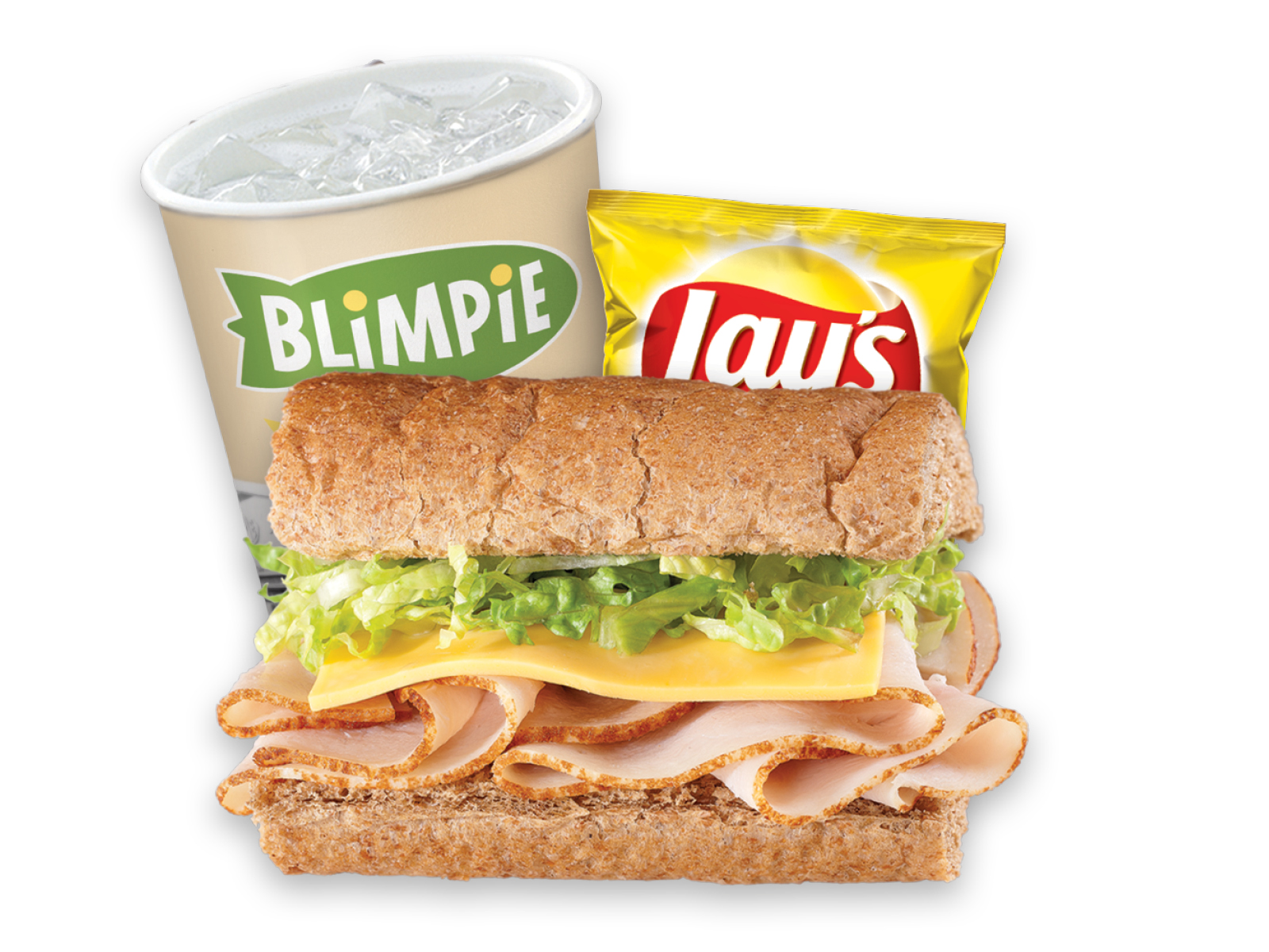 Order Turkey & Cheese food online from Blimpie Subs & Salads store, Phoenix on bringmethat.com