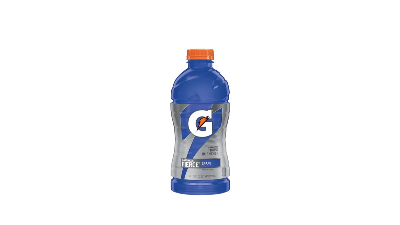 Order Gatorade Fierce Grape 28 oz food online from Rebel store, Las Vegas on bringmethat.com