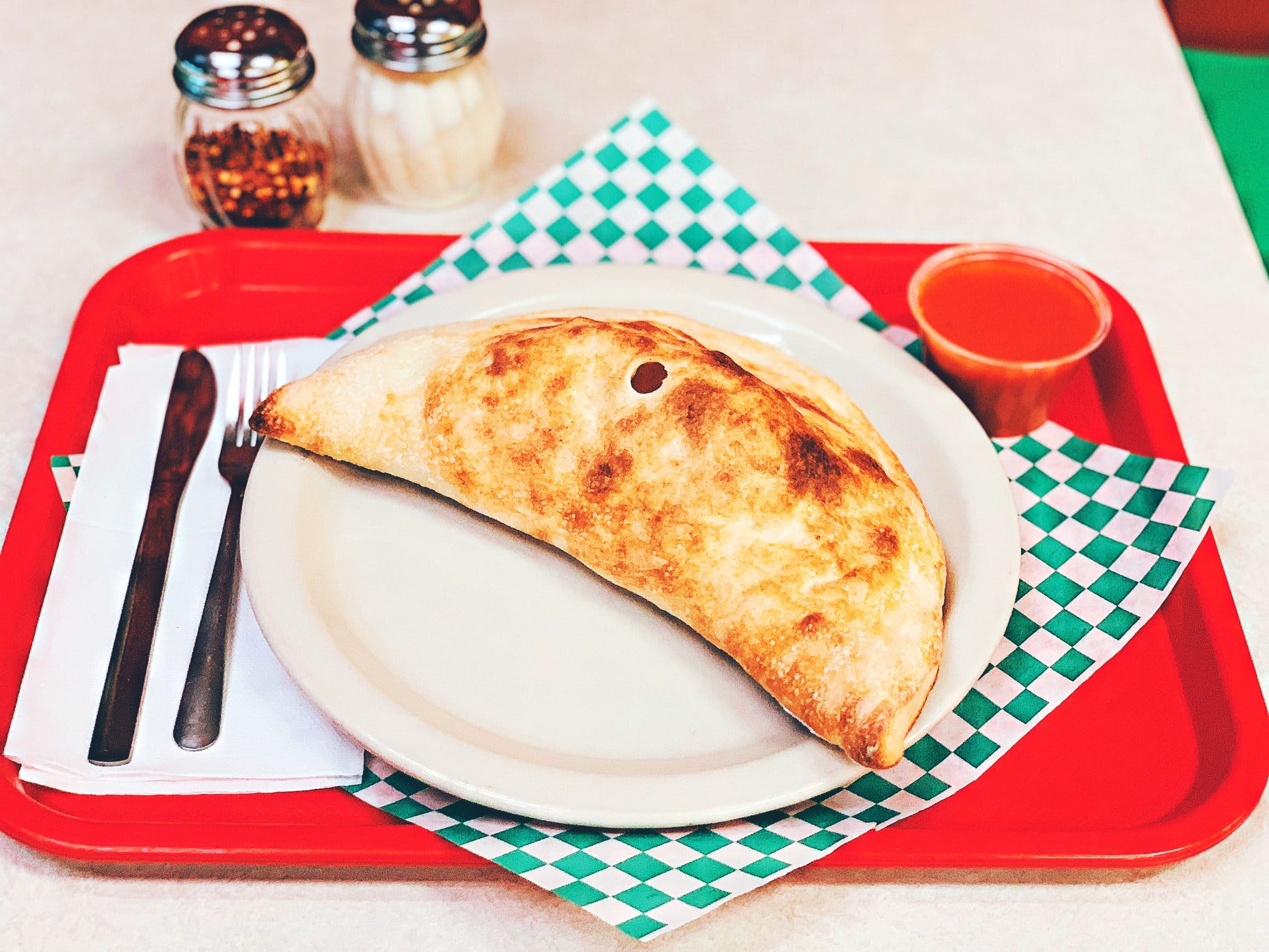 Order Regular Calzone - Small food online from Elizabeths Pizza store, High Point on bringmethat.com