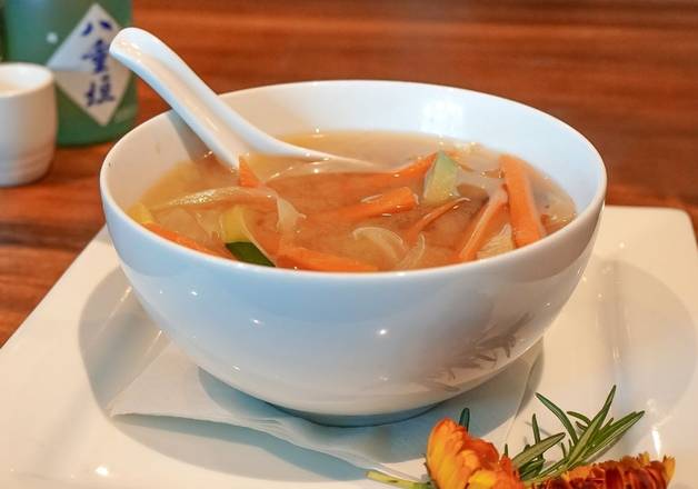 Order VEGETABLE SOUP food online from Sushi Sake store, Miami on bringmethat.com